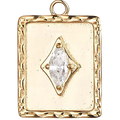 Ivory Plaque Charm