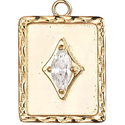 Ivory Plaque Charm