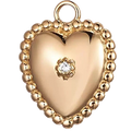 Beaded Heart Charm