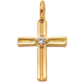 Crystal Cross Charm