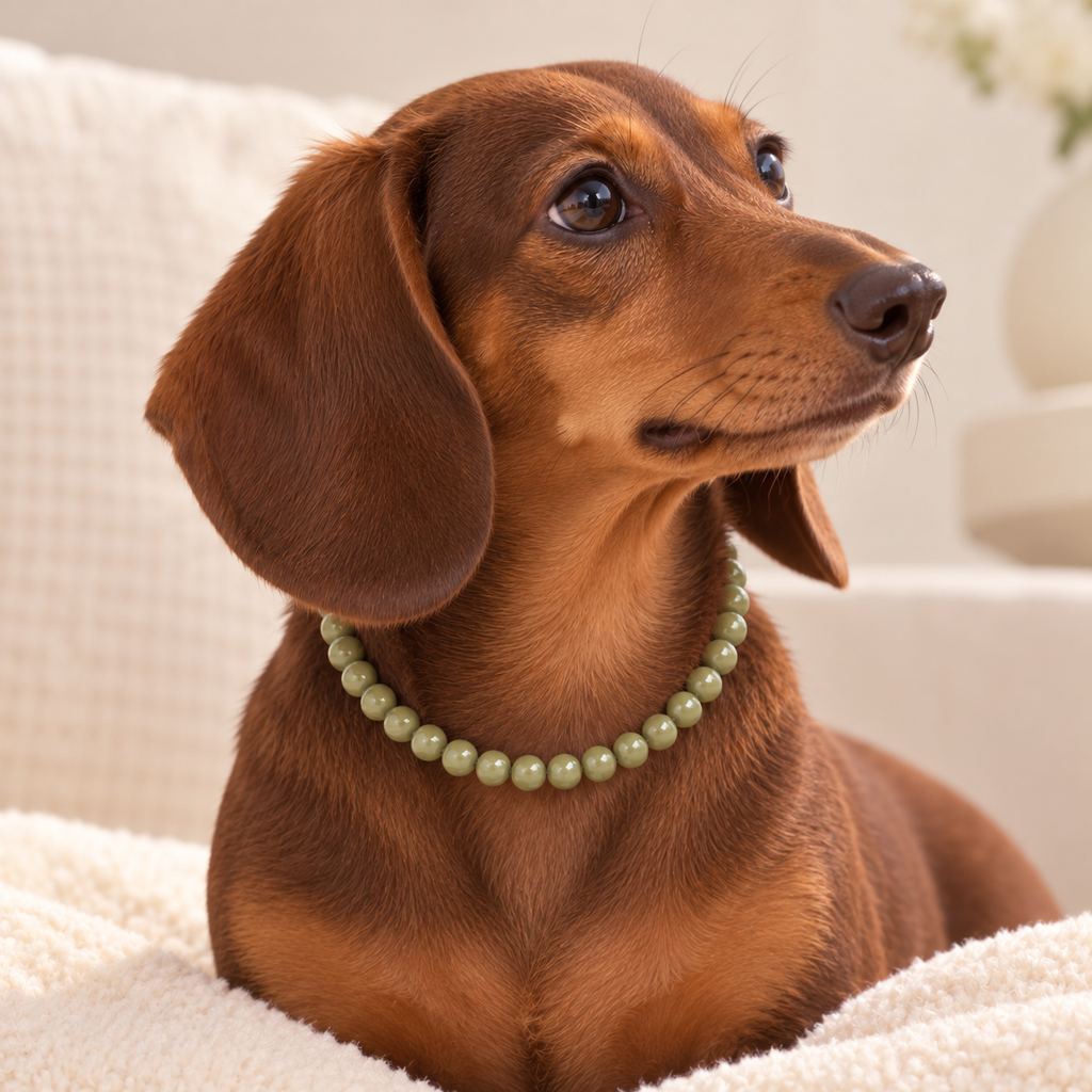 BYO Dog Necklace - Matcha Mochi