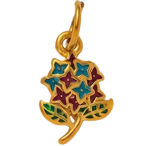 Enamel Flower Charm