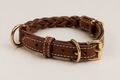 Petissi Signature Braided Leather Dog Collar